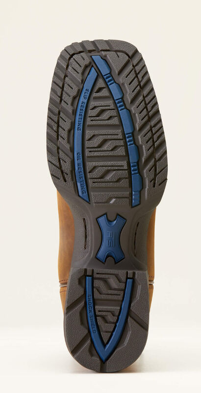 Hybrid Ranchwork Wide Square Toe Western Boot Sole